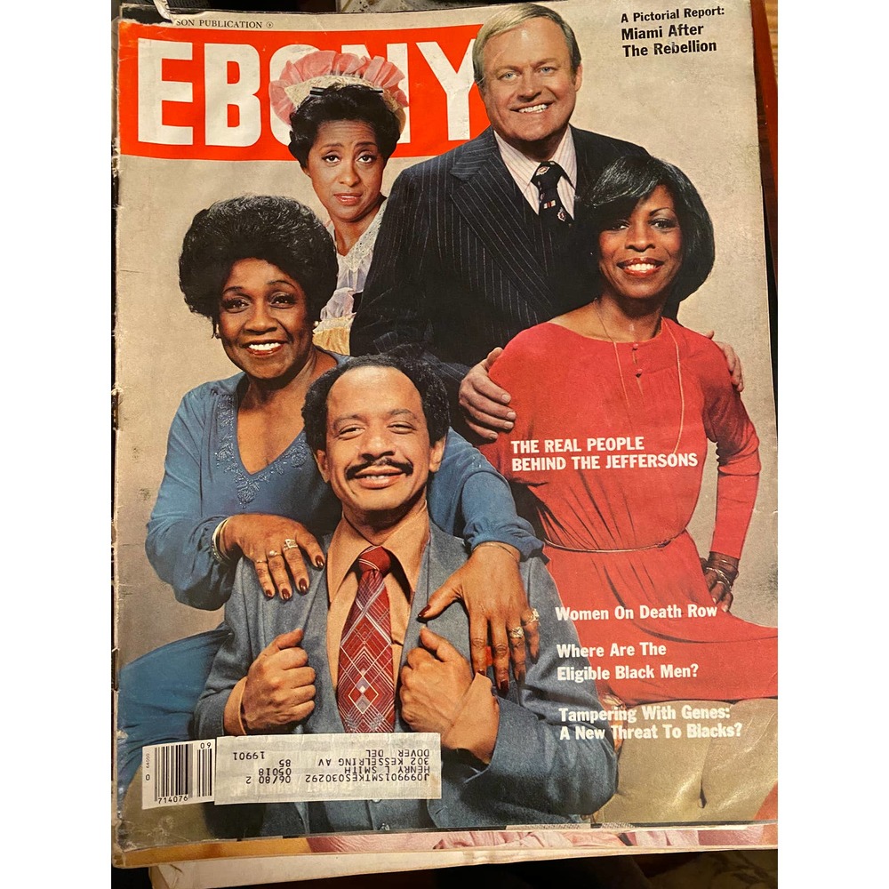 September 1980 Ebony with Featured Cover, The Real People Behind The Jeffersons,